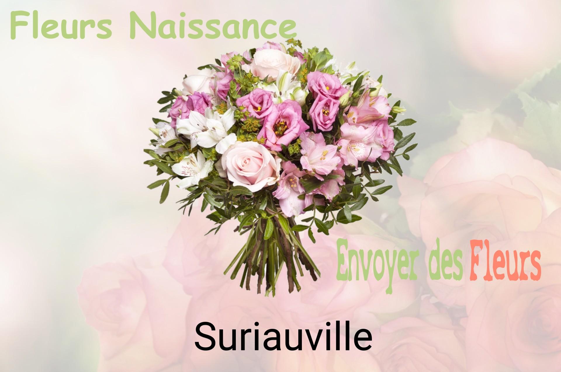 Bouquet de fleurs de naissance livré à Suriauville
