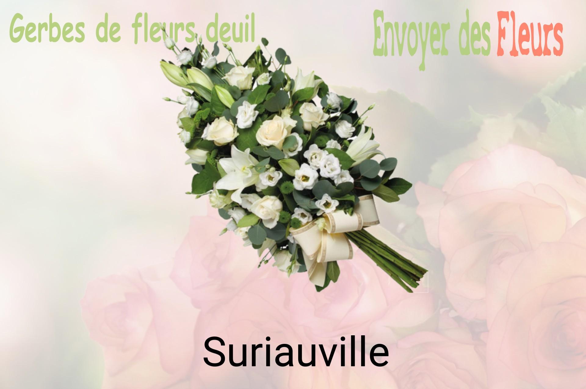 Gerbe de fleurs de deuil livrée à Suriauville